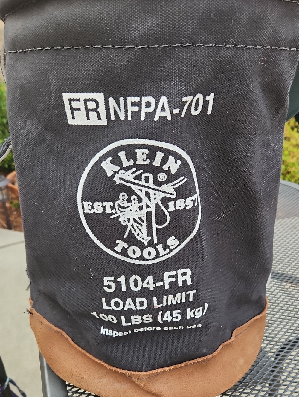Klein Tools 5104-FR Black and Brown Tool Bag